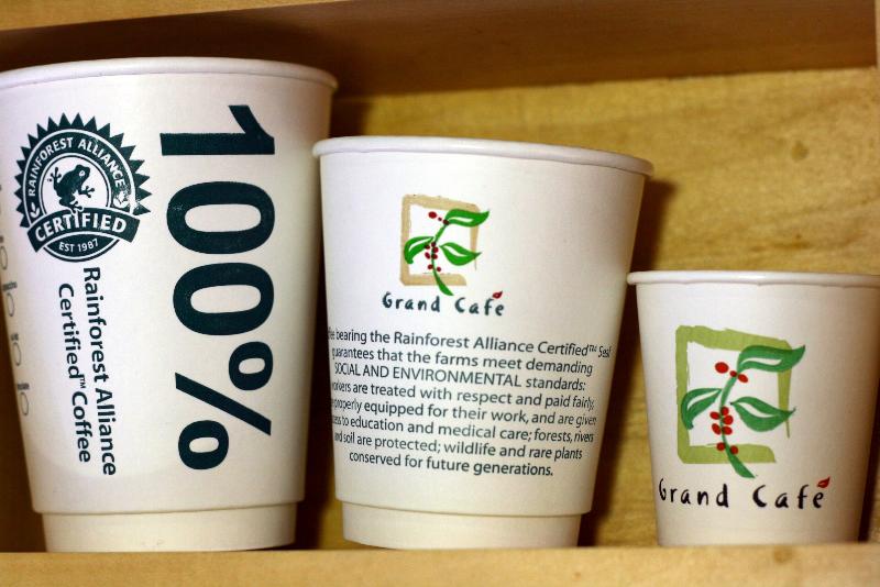 Rainforest Alliance Certified cups